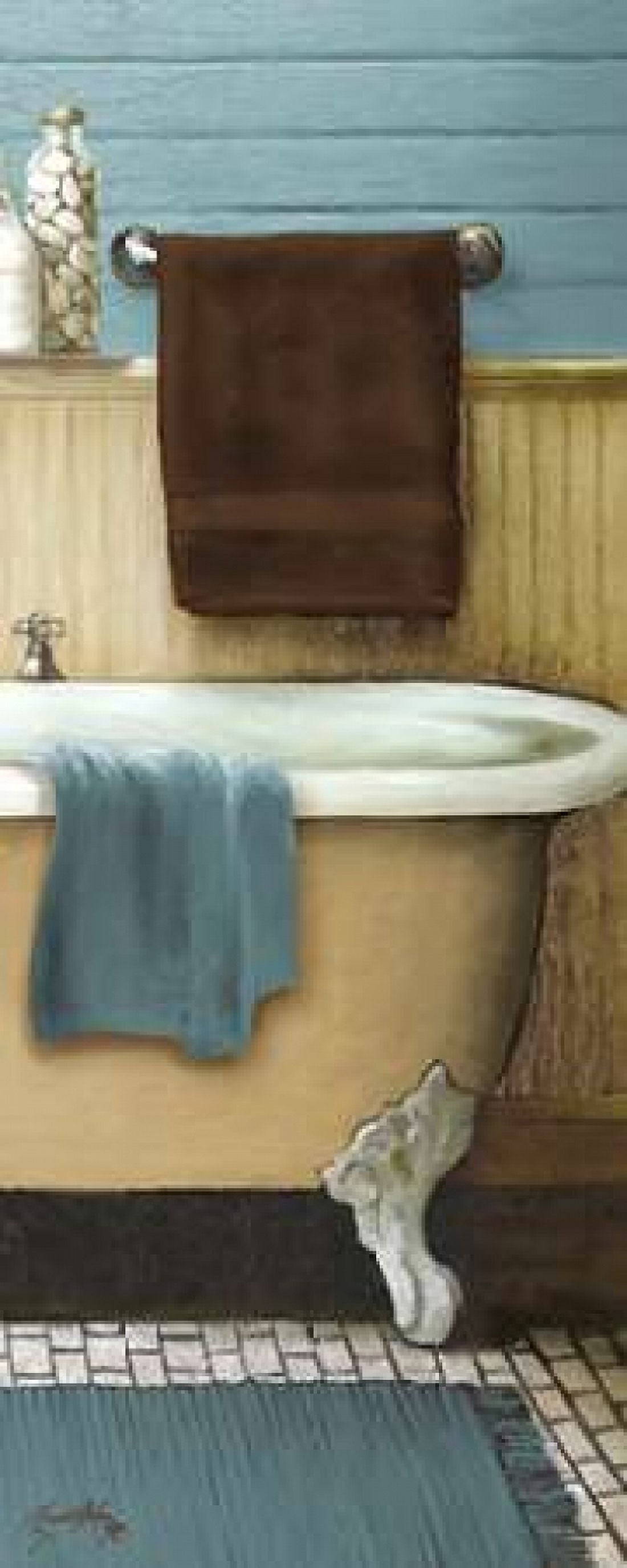 Blue Bain Panel III Canvas Art - Elizabeth Medley (10 x 20)
