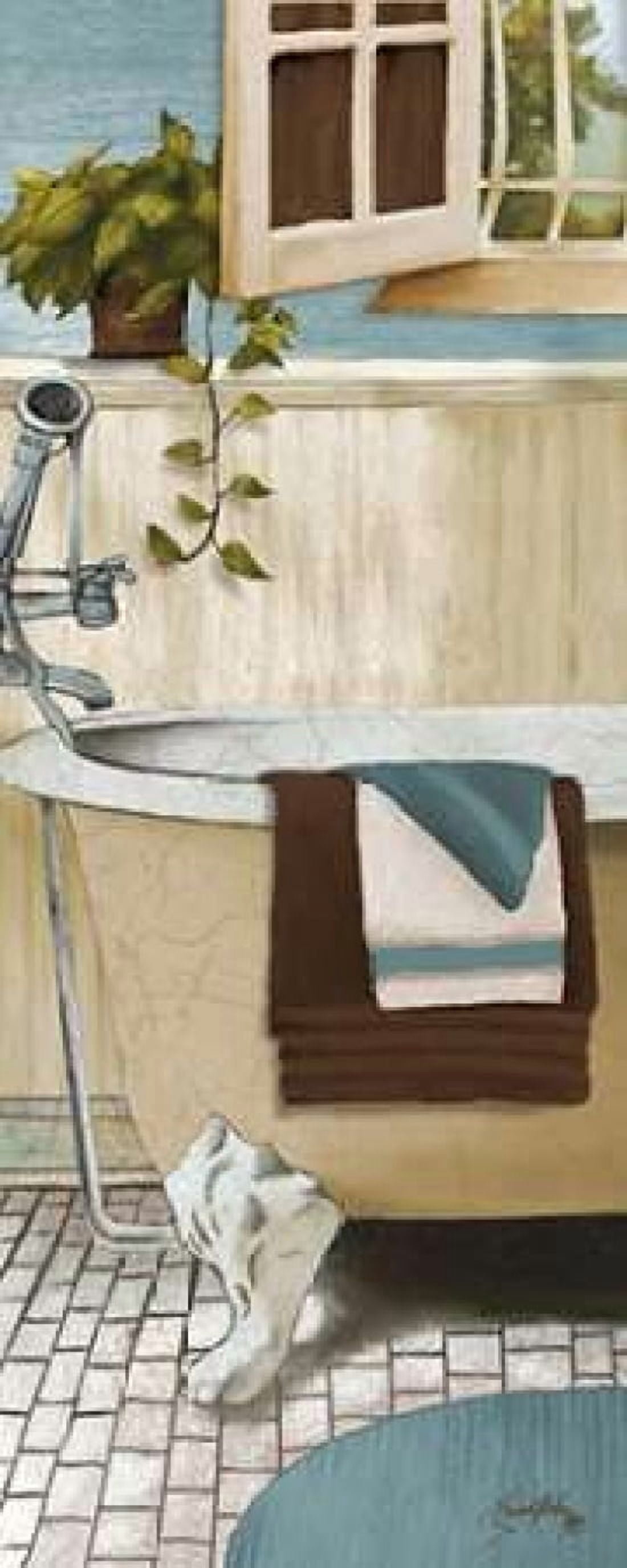 Blue Bain Panel IV Canvas Art - Elizabeth Medley (10 x 20)