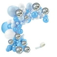 Blue Balloon Arch Kit 117 Pieces Blue And White Balloons With Garland ...