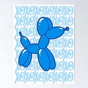 Blue Balloon Dog Pop Art Poster, Poster Home Decor, Poster Only