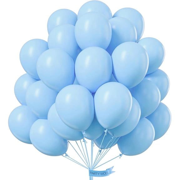 Blue Balloons 100pcs 12 Inch Latex Helium for Birthday Gender Reveal Wedding Anniversary Baby Shower Graduation Bachelorette Beach Dog Retirement Party Decorations Blue-Y4