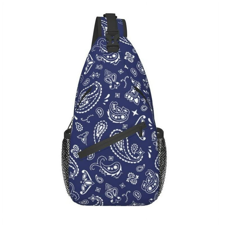 Healthy Back Bag Paisley Sling Bag Boho Cross-Body  Shoulder Bag 17\