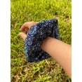 thumbnail image 1 of Blue Bandana Scrunchie Hair Tie Ponytail, 1 of 3