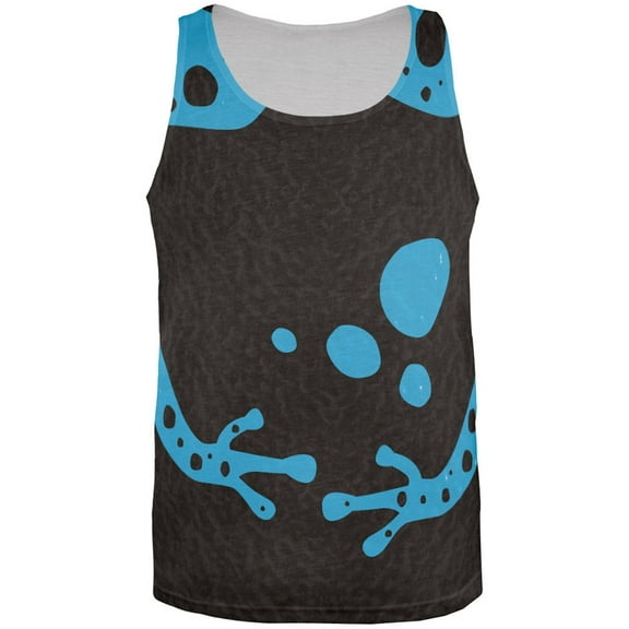 Blue Banded Poison Dart Frog All Over Adult Tank Top