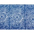 thumbnail image 1 of Blue Bandhani Printed Cotton Fabric Sewing Craft Material 42" Wide By The Yard, 1 of 1