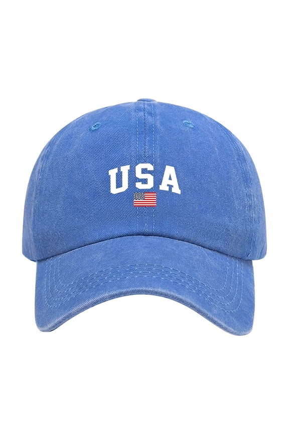 Blue Baseball Caps Adult Casual Fashion Solid Adjustable Outdoor Sunshade Breathable Hat