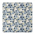 thumbnail image 1 of Blue Baseballs with Yellow Flowers Pattern Square Fitted Tablecloth with Elastic Edge,Square Table Cover,Washable Elastic Table Cover for Home Kitchen Party Decor 34"x34", 1 of 6