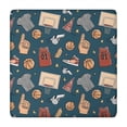 thumbnail image 1 of Blue Basketball Related Items Pattern Square Fitted Tablecloth with Elastic Edge,Square Table Cover,Washable Elastic Table Cover for Home Kitchen Party Decor 34"x34", 1 of 6