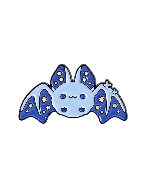 Creative Cartoon Bat Rabbits Pin Cool Alloy Jewelry Gift For Teens Adults