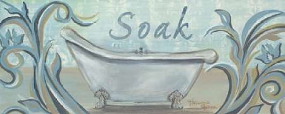 Blue Bath I Canvas Art - Hakimipour-Ritter (24 x 48)