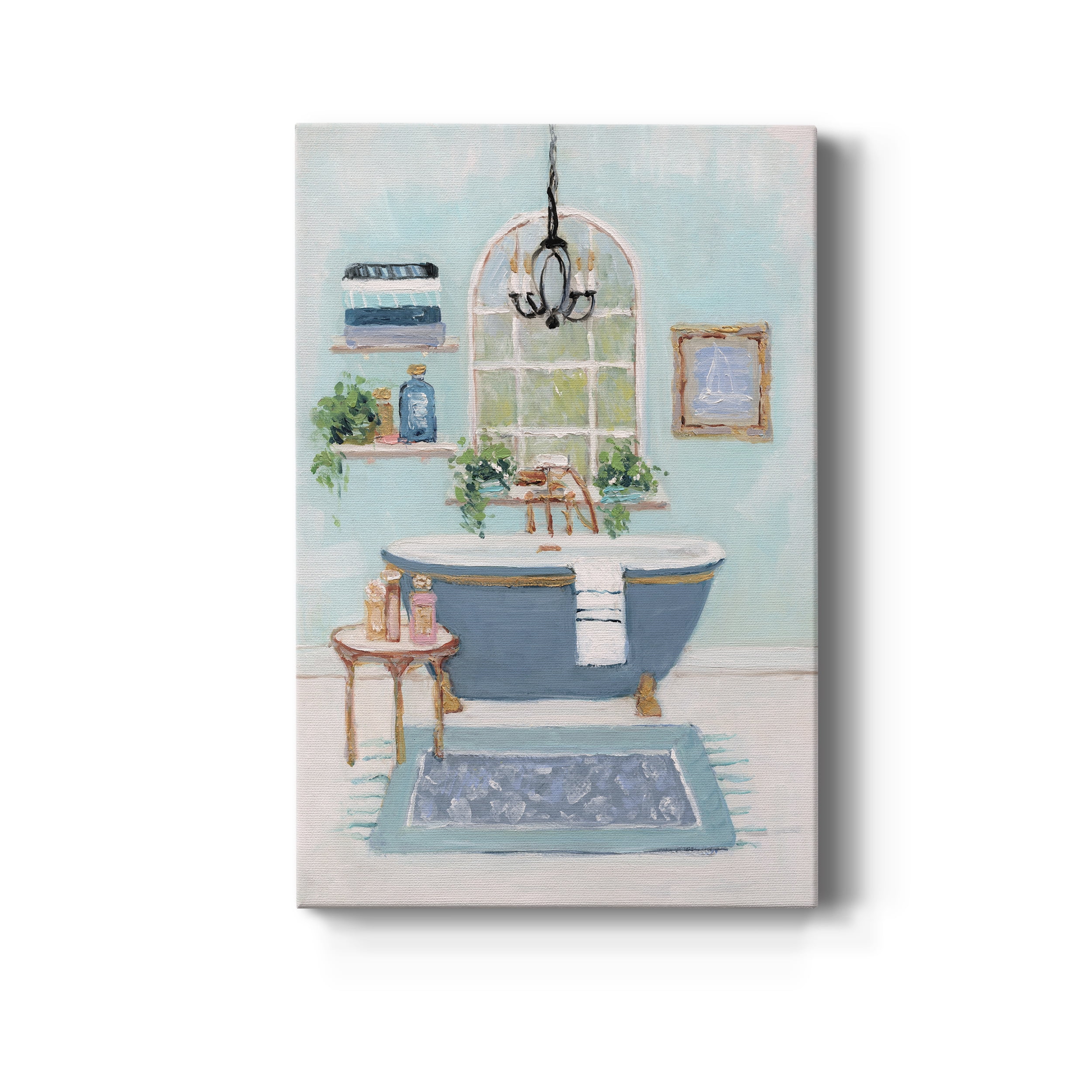 Blue Bath I Premium Gallery Wrapped Canvas - Ready to Hang - 18 x 27