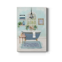 Blue Bath I Premium Gallery Wrapped Canvas - Ready to Hang - 8 x 12