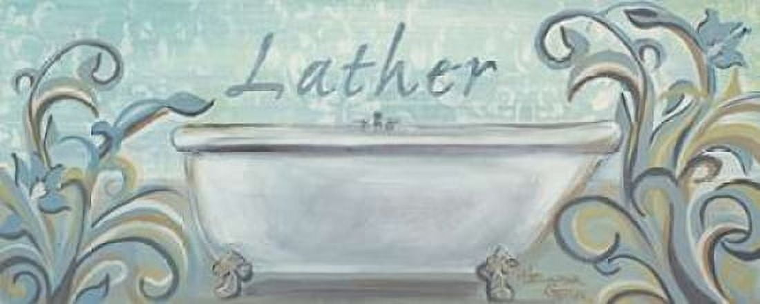 Blue Bath II Canvas Art - Hakimipour-Ritter (10 x 20)