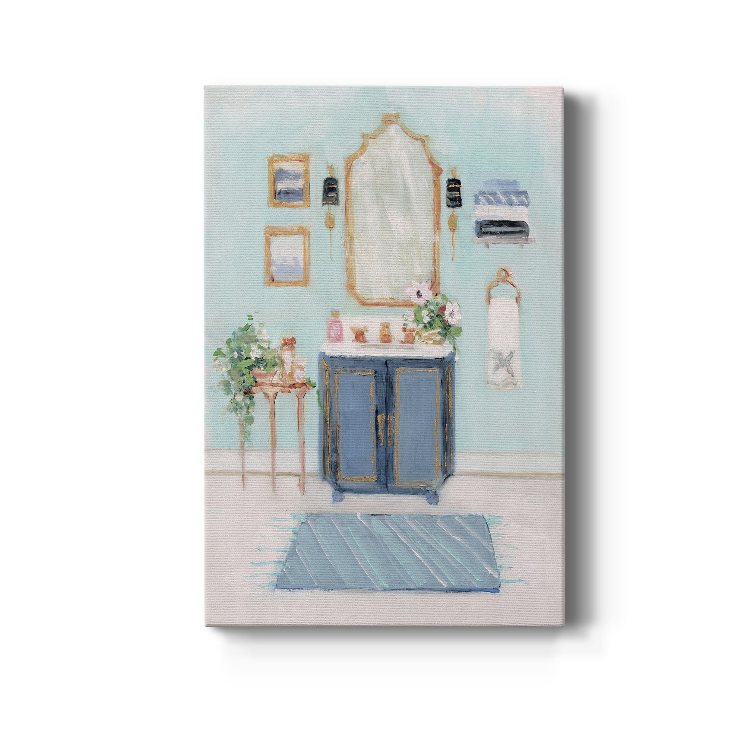 Blue Bath II Premium Gallery Wrapped Canvas - Ready to Hang - 12 x 18