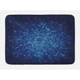 thumbnail image 1 of Blue Bath Mat, Digital Geometric Mosaic Perspective Depth Pixel Artwork Graphic Design, Non-Slip Plush Mat Bathroom Kitchen Laundry Room Decor, 29.5 X 17.5 Inches, Pale Blue Navy Blue, Ambesonne, 1 of 2