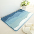 thumbnail image 1 of Blue Bath Mat 20x31, Soft Absorbent Microfiber Bath Rugs, 1 of 8