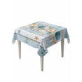 thumbnail image 1 of Blue Beach Coastal Table Cloth, Waterproof Tablecloth for Square Tables, Nautical Shell Starfish Coral Summer Reusable Washable Fabric Table Cover for Restaurant Kitchen Dining Tables 54"x54", 1 of 9