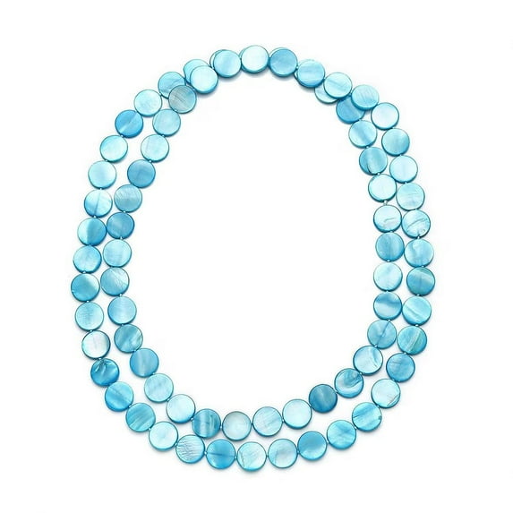 Colorful Long Beaded Necklaces for Women Choker - Boho Necklaces for Women Chunky Western Shell- Beads Summer Costume Beachy Jewelry - Birthday Christmas Gifts for Her 46 Inches