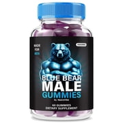 Blue Bear Gummies   Official BlueBear Formula with Clean Ingredients for Steady Energy, Support Active Performance & Daily Routine | Easy-to-Chew Gummys 60 Gummies