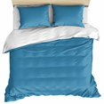 thumbnail image 1 of Blue Bedding 3 Piece Duvet Cover Set Twin Size, Modern Pure Wave Ride Soft Microfiber Comforter Cover with Zipper Closure & Pillowcases, Wrinkle & FadeResistant Quilt Cover, 1 of 9