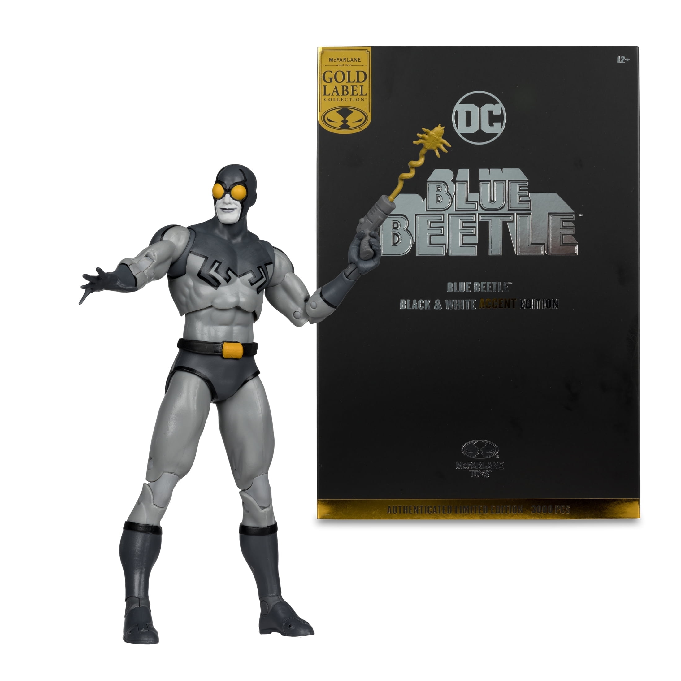McFarlane Toys, Blue Beetle Black & White Accent Edition 7