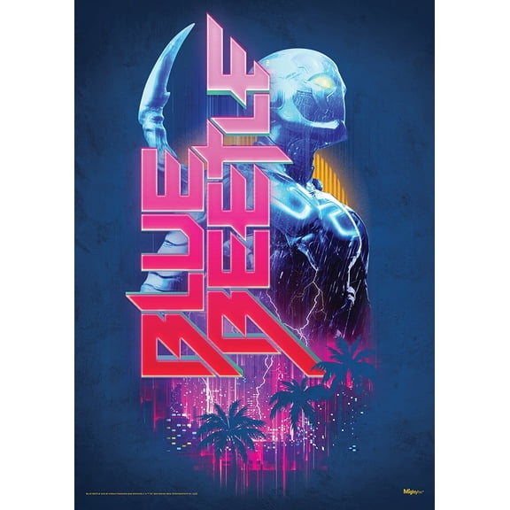 Blue Beetle (Cityscape) MightyPrintâ„¢ Wall Art MP17240877