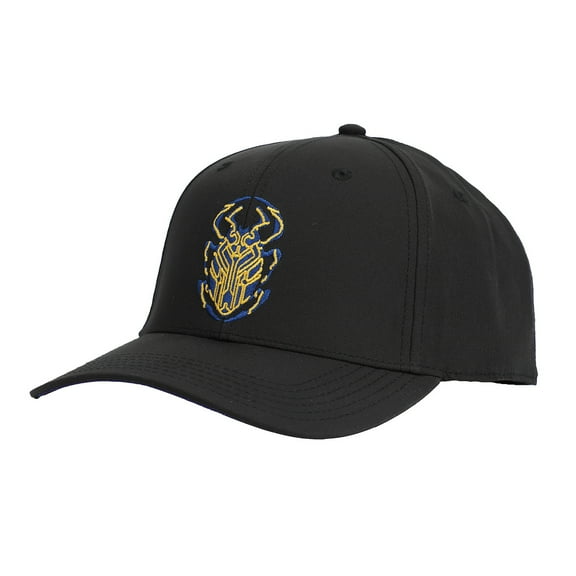 Blue Beetle Scarab Logo Men's Black Elite Flex Precurve Snapback Hat