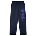 thumbnail image 1 of Blue Beetle Scarab Logo Men's Navy Sleep Pajama Pants-Medium, 1 of 5