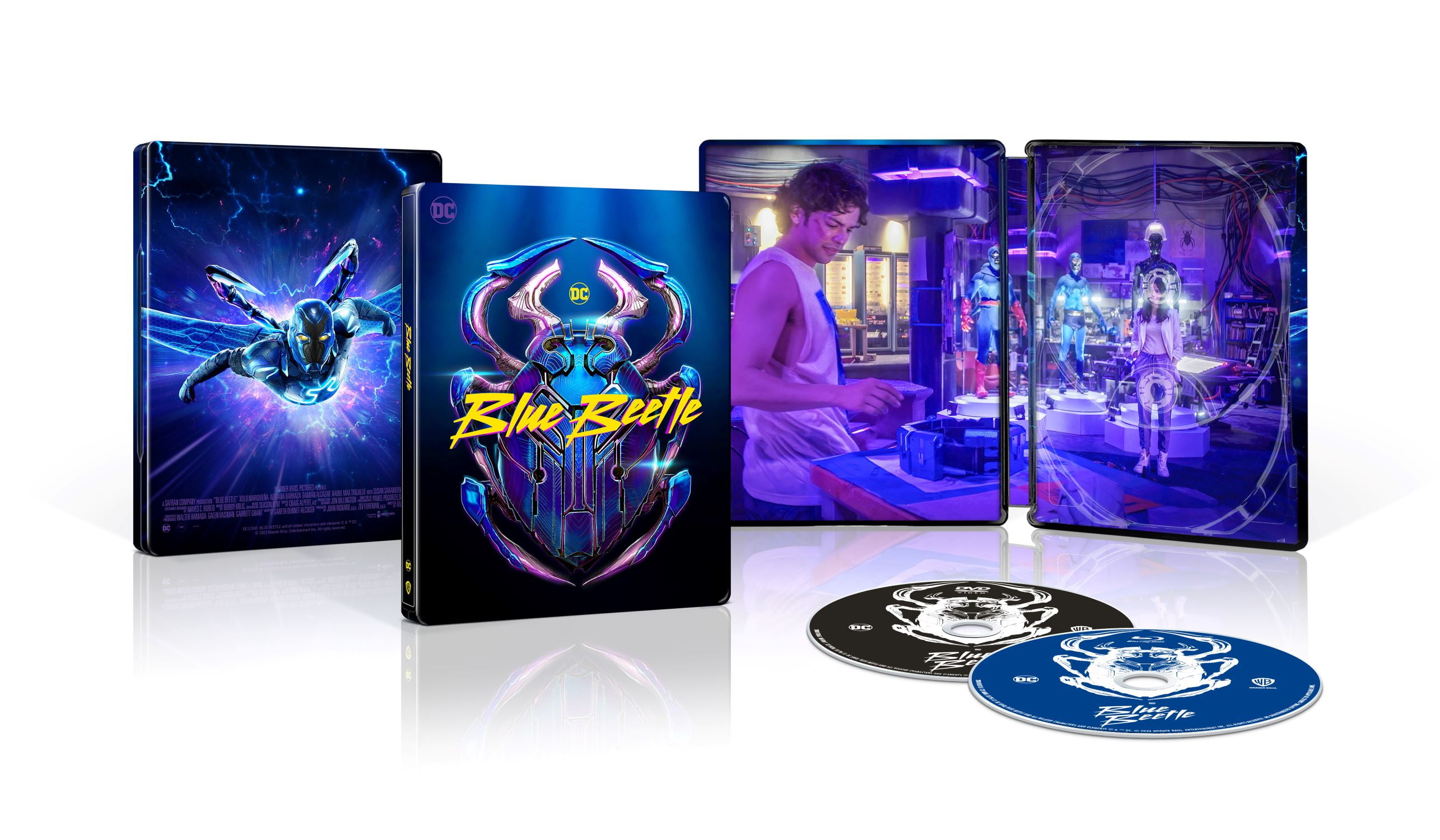 Blue Beetle (Walmart Exclusive) (Steelbook Blu-ray + DVD + Digital Copy) 
