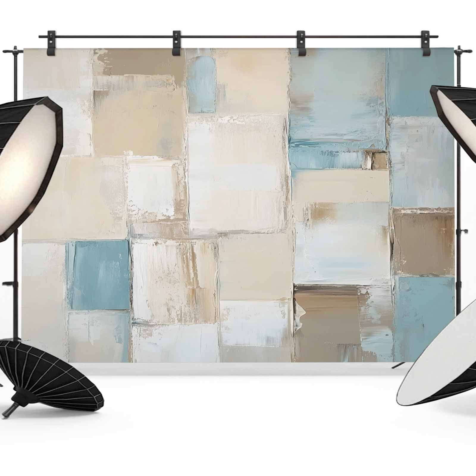 Blue Beige Backdrop for Photoshoot, Photography Photo Studio Background ...