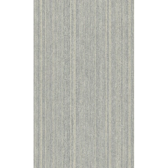 Blue Beige Vertical Plain Double Roll Non-Woven Non-Pasted Textured Wallpaper 57 Sq. Ft.