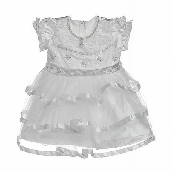 Blue Bell HANDMADE Girls Princess Tulle Wedding Party Slip Dress-Juno-White-1