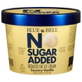 thumbnail image 1 of Blue Bell No Sugar Added Country Vanilla Reduced Fat Ice Cream Half Gallon, 64 fl oz, 1 of 13