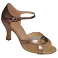 thumbnail image 1 of Blue Bell Shoes HANDMADE Women's Ballroom Salsa Competition Dance Shoes Rihanna  Heel - Bronze- 2.5" -8.5, 1 of 1