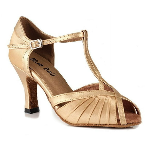 Blue Bell Shoes HANDMADE Women's Ballroom Wedding Competition Dance Shoes Ashley - Flesh - 2.5" -8