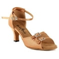 thumbnail image 1 of Blue Bell Shoes HANDMADE Women's Ballroom Wedding Competition Dance Shoes Mary - Tan - 2.5" -8, 1 of 3