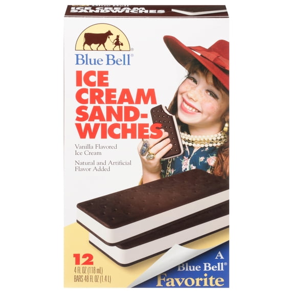 Blue Bell Ice Cream Sandwiches, 12 ct