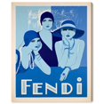 thumbnail image 1 of Blue Belles of Fashion Canvas Print Retro Fashion Decor by Art Remedy, Gallery Wrapped, 16 x 20, 1 of 6