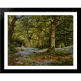 thumbnail image 1 of Blue Bells 36x28 Large Black Wood Framed Print Art by Benjamin Williams Leader, 1 of 2