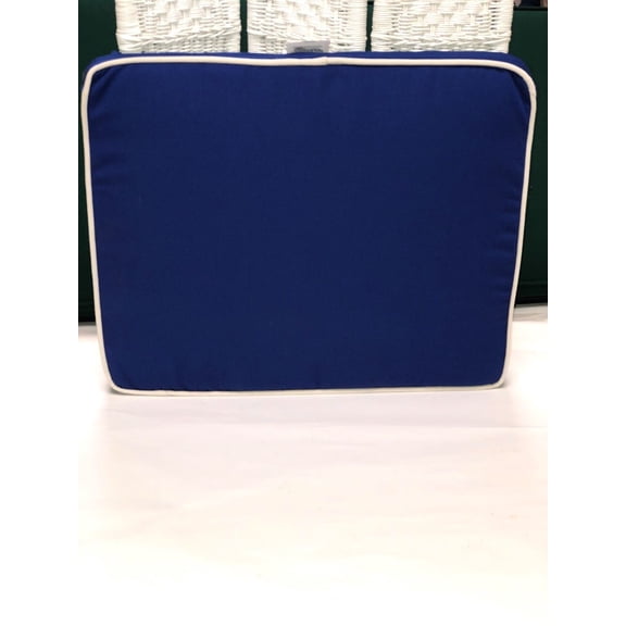 Blue Bench Pad Cushion Sunbrella Fabric