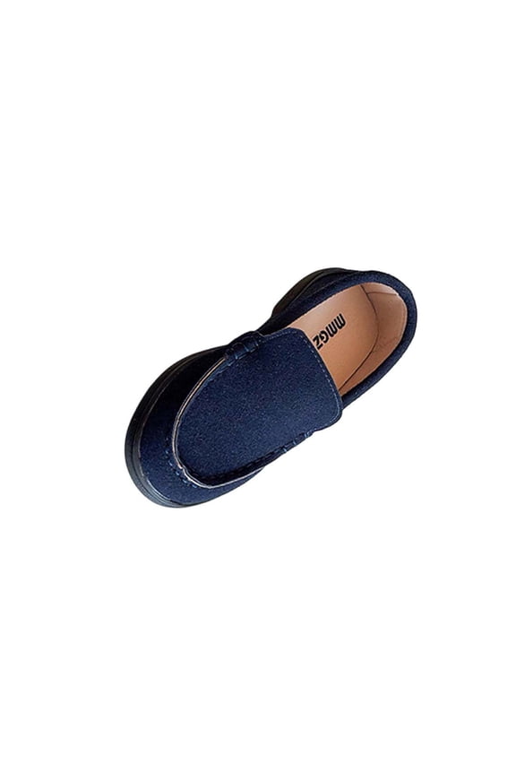 Blue Big Kids Unisex Solid Color Loafers Flat Soft Sole Casual Shoes For Boys And Girls Spring Summer