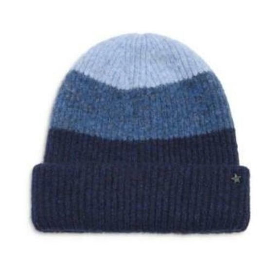 Jocelyn Star Charm Color Block Beanie