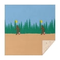 thumbnail image 1 of Blue Bigfoot and Guitar Pattern Square Tablecloth,Waterproof Square Table Cover,Wipeable Spillproof Washable Table Cover for Home Kitchen Party Decor 60"x60"(152x152cm), 1 of 6