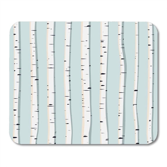 Blue Birch of Lot Trunks Birches Tree Abstract Autumn Mousepad Mouse Pad Mouse Mat 9x10 inch