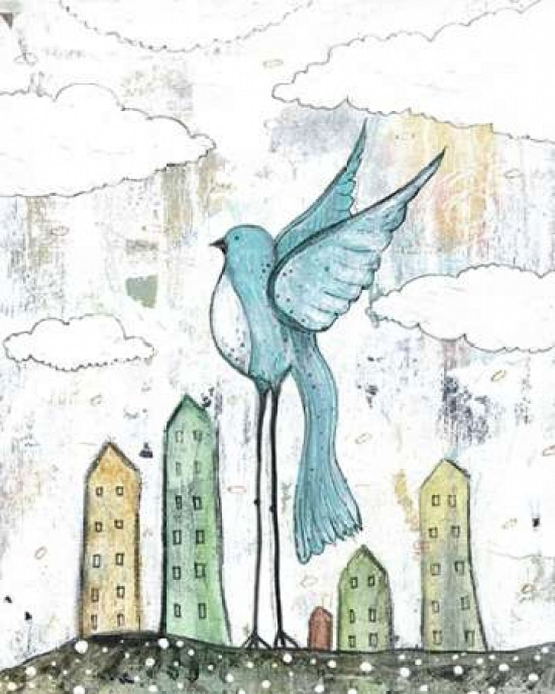 Blue Bird Canvas Art - Sarah Ogren (24 x 30)
