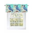 thumbnail image 1 of Blue Bird Curtain Valances for Windows, Music Farmhouse Animals Country Kitchen Valance Window Treatment, Light Filtering Block Curtains for Bathroom/Bedroom/Living Room 42'' x 12'', 1 of 9