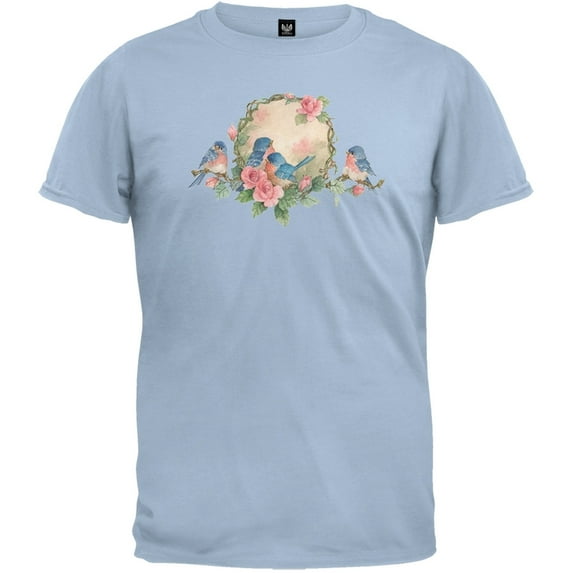 Blue Bird Family Light Blue T-Shirt