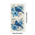 thumbnail image 1 of Blue Bird Floral Design Banner Background Backdrop Party Decorations Photography Props Garden Party Spring Celebration Home Decor, 1 of 7