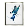 thumbnail image 1 of Blue Bird Flying Wings Animals & Insects Graphic Art Luster Gray Framed Art Print Wall Art, 1 of 6