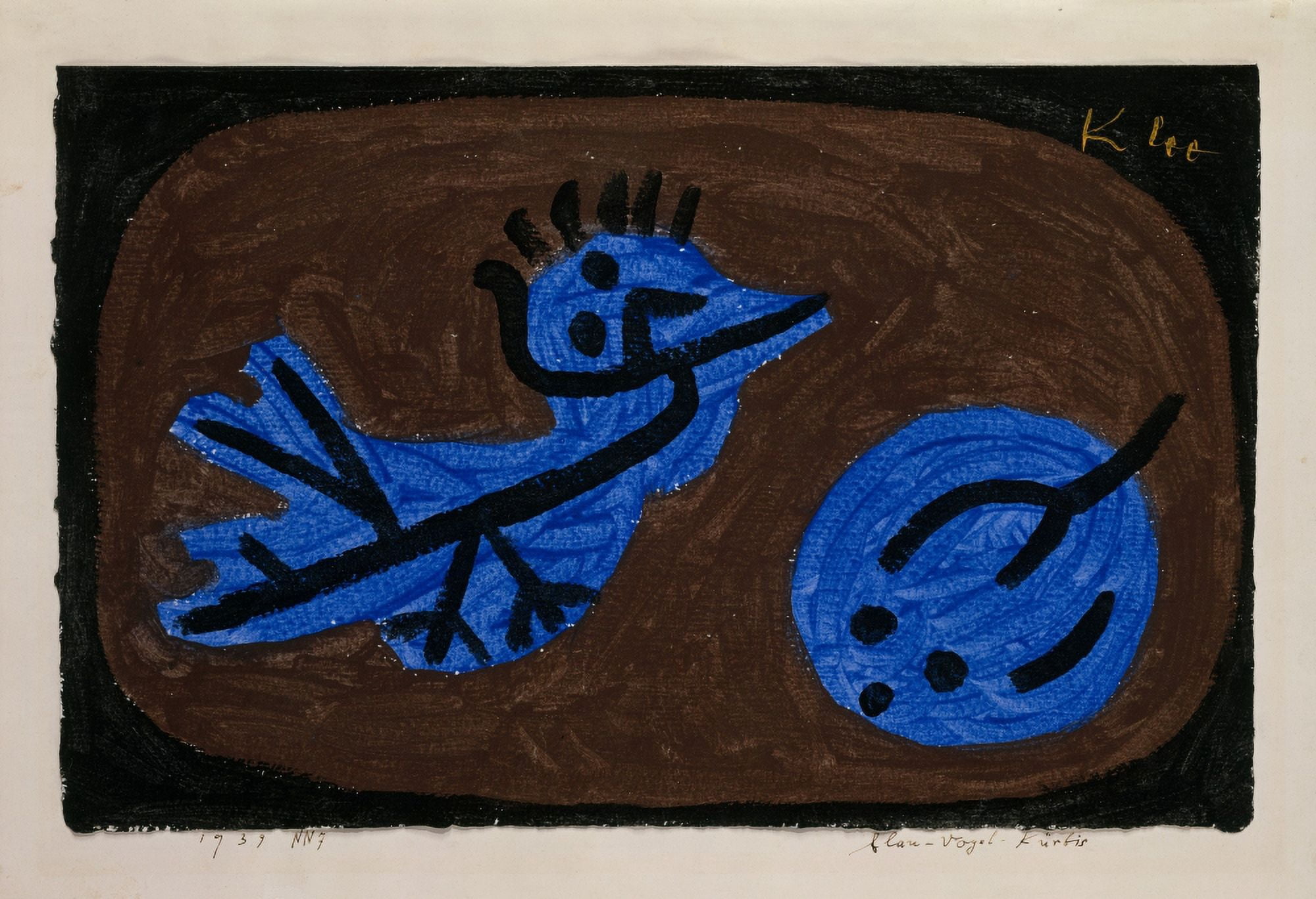 Blue-Bird-Pumpkin 1939 Canvas Art - Paul Klee (18 x 24)